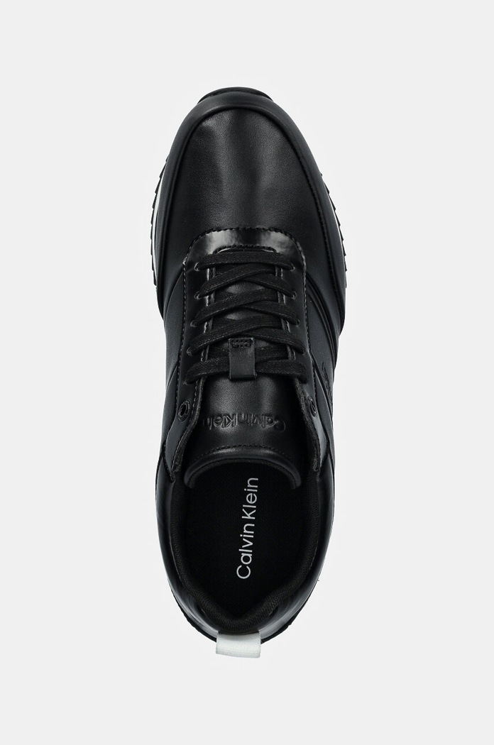 Sneakers Calvin Klein LOW TOP LACE UP LTH HF μαύρο HM0HM01553