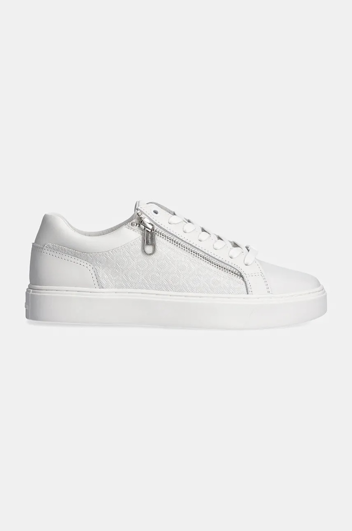 Маратонки Calvin Klein LOW TOP LACE UP W/ ZIP MONO HM0HM01555 бял NC24