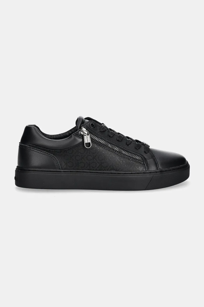 Calvin Klein sneakersy LOW TOP LACE UP W/ ZIP MONO HM0HM01555 czarny NC24