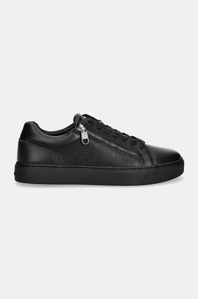 Calvin Klein sneakersy LOW TOP LACE UP W/ ZIP MONO HM0HM01555 czarny NC24