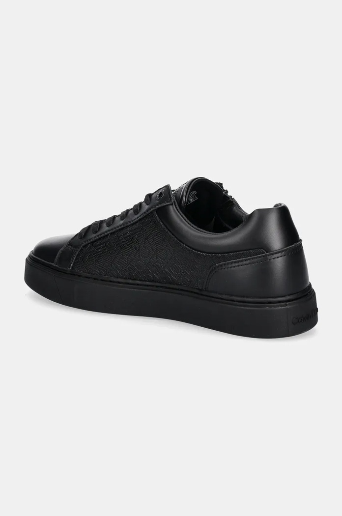 Obuwie Calvin Klein sneakersy LOW TOP LACE UP W/ ZIP MONO HM0HM01555 czarny