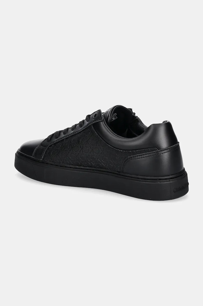 Obuwie Calvin Klein sneakersy LOW TOP LACE UP W/ ZIP MONO HM0HM01555 czarny