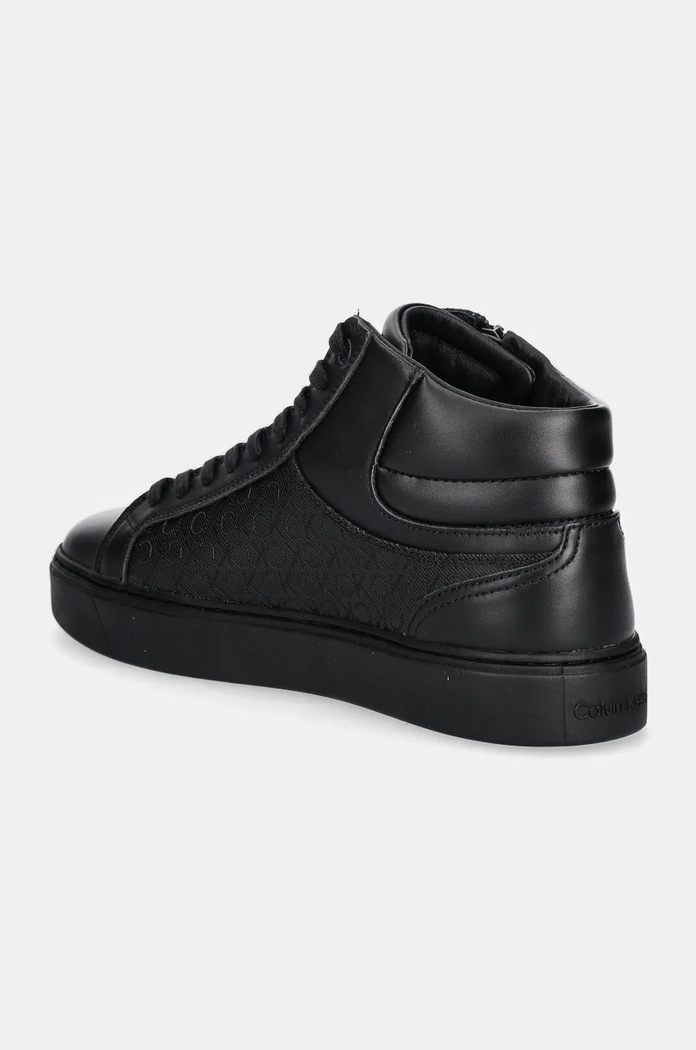 Παπούτσια Sneakers Calvin Klein HIGH TOP LACE UP W/ ZIP MONO HM0HM01556 μαύρο