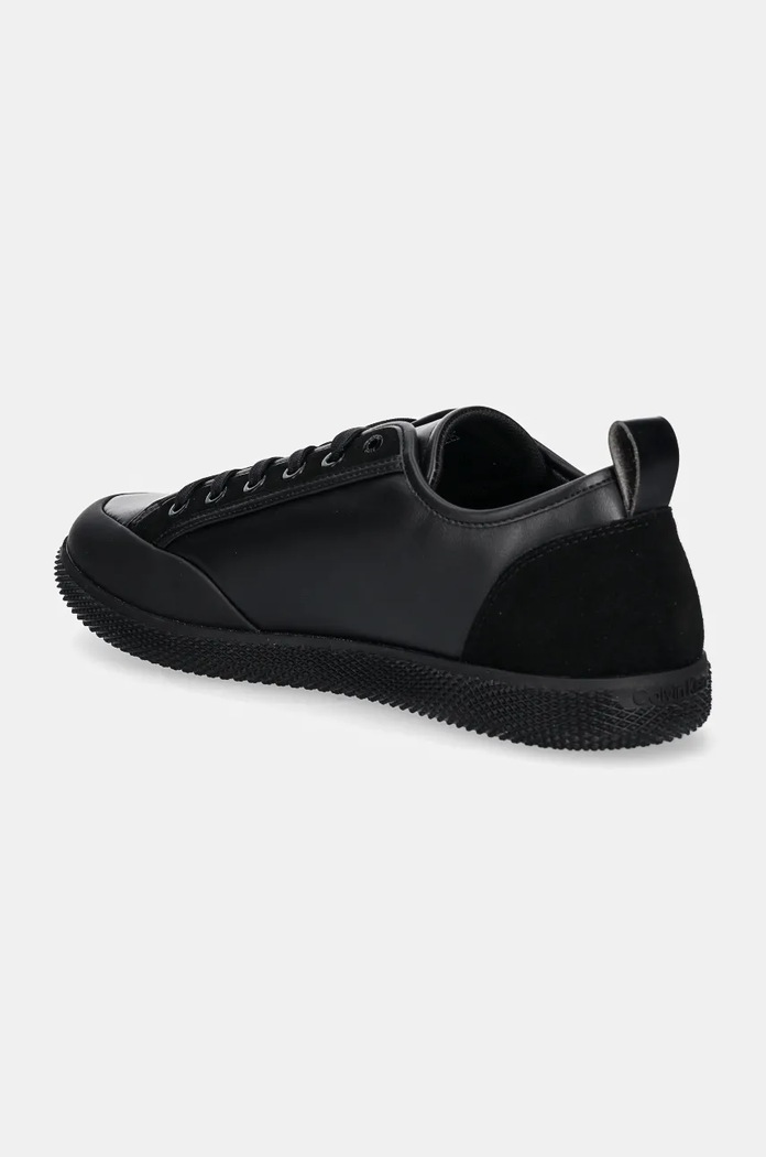 Obuv Kožené tenisky Calvin Klein LOW TOP LACE UP HM0HM01585 čierna