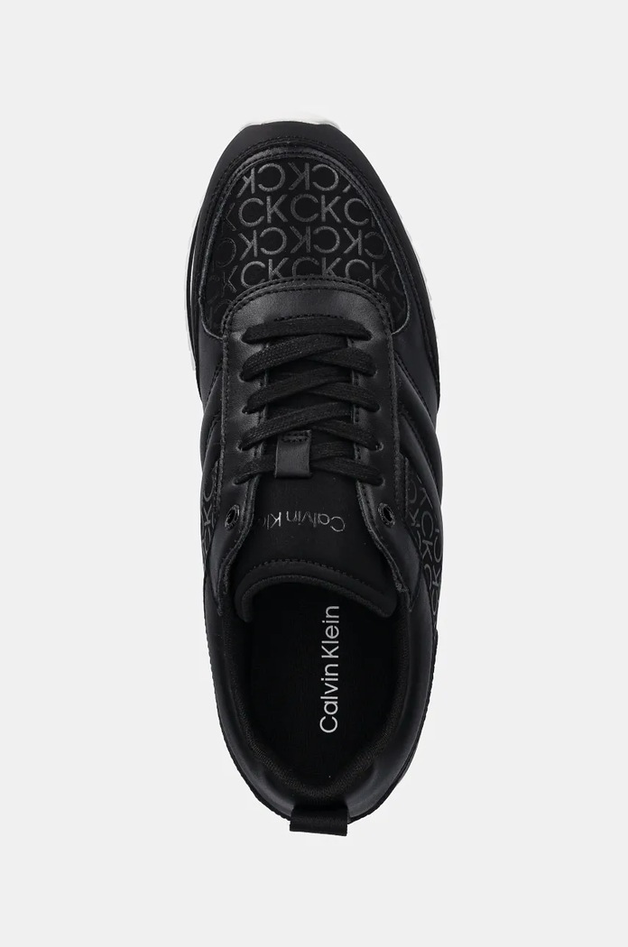 Tenisky Calvin Klein LOW TOP LACE UP REPR MONO čierna HM0HM01595