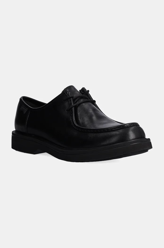 Kožené poltopánky Camper Norman elegantné čierna K100999.001