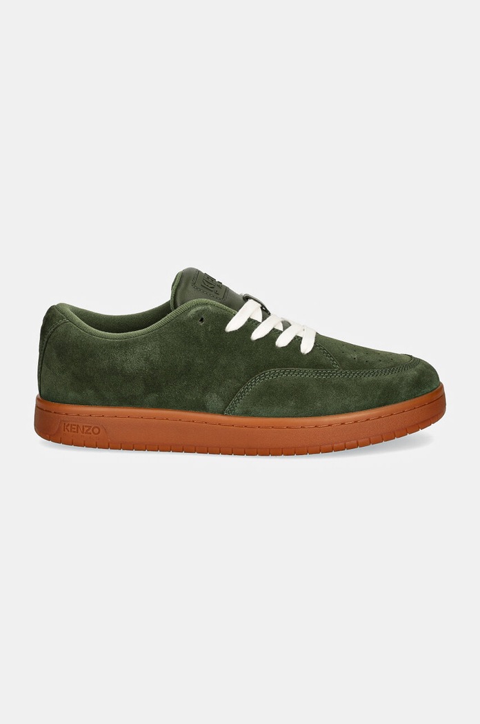 Замшеві кросівки Kenzo Dome Low Top Sneakers FD65SN061L56.51 зелений AW24