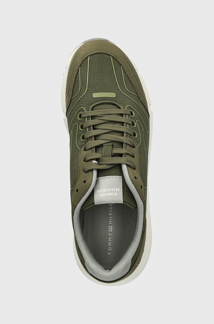 Tommy Hilfiger sneakersy FASTON MODERN MIX zielony FM0FM05246