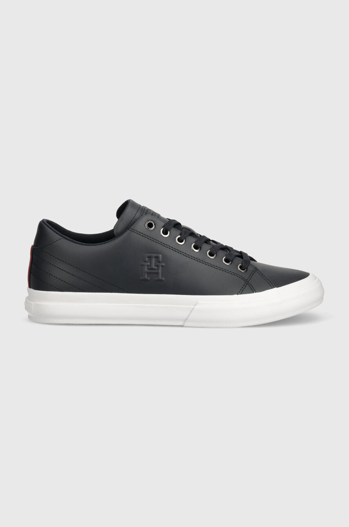 Tenisky Tommy Hilfiger TH HI VULC STREET LOW LTH FM0FM05111 tmavomodrá AW24