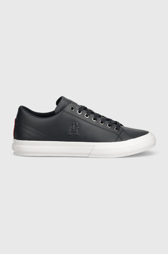 Tenisky Tommy Hilfiger TH HI VULC STREET LOW LTH FM0FM05111 tmavomodrá AW24