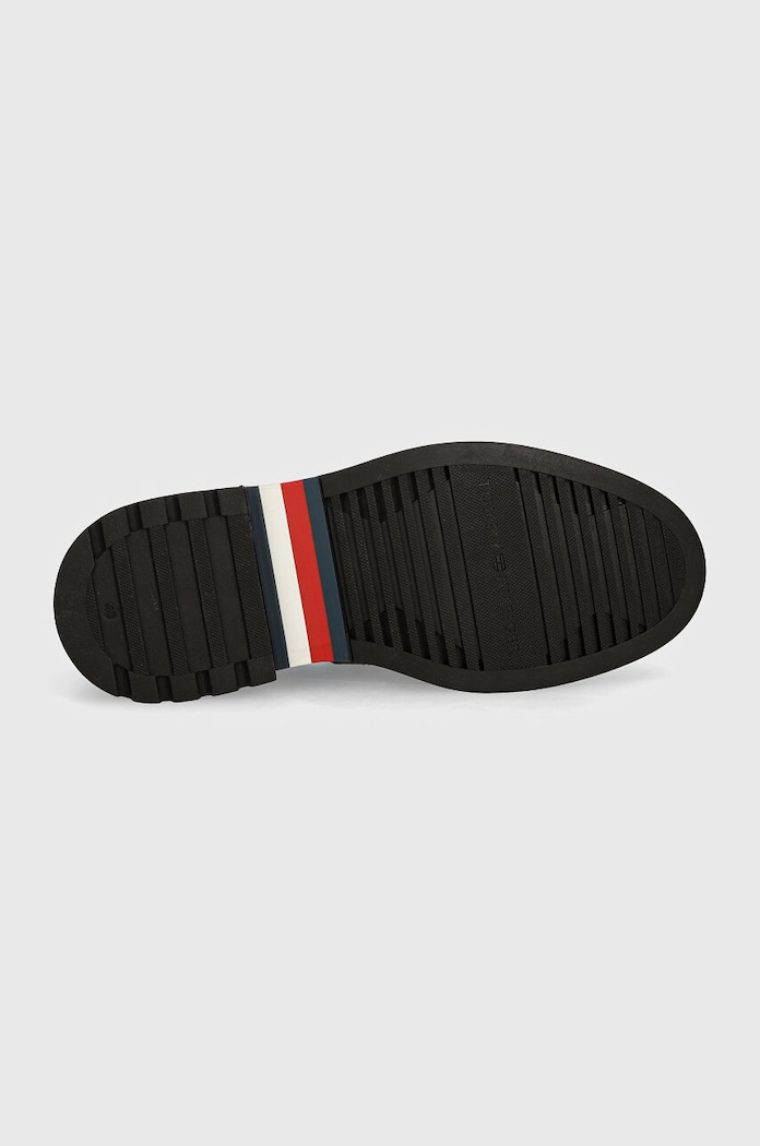 Kožne mokasinke Tommy Hilfiger LIGHT HILFIGER LEATHER LOAFER FM0FM05089 crna