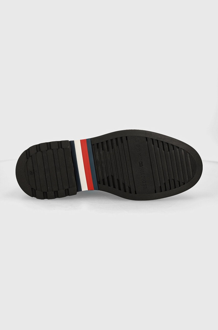 Tommy Hilfiger półbuty zamszowe LIGHT HILFIGER LWT SUEDE SHOE FM0FM05088 granatowy