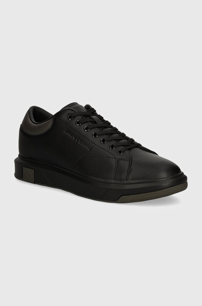 Kožne tenisice Armani Exchange niska crna XUX123.XV534.U181