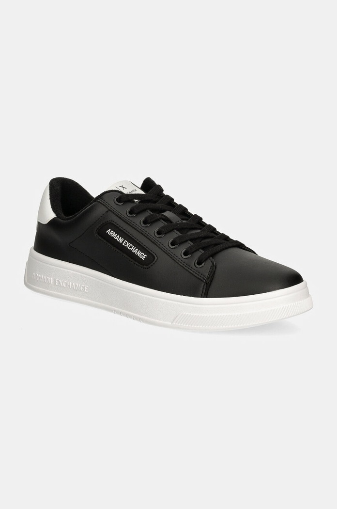 Tenisky Armani Exchange imitácia kože čierna XUX203.XV805.T037