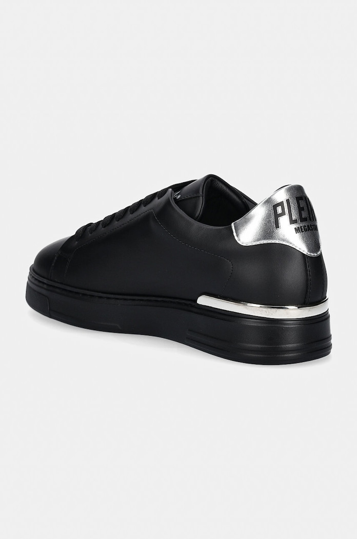 Παπούτσια Δερμάτινα sneakers Philipp Plein Nappa Lo-Top Hexagon USC0676.PLE075N.0202 μαύρο