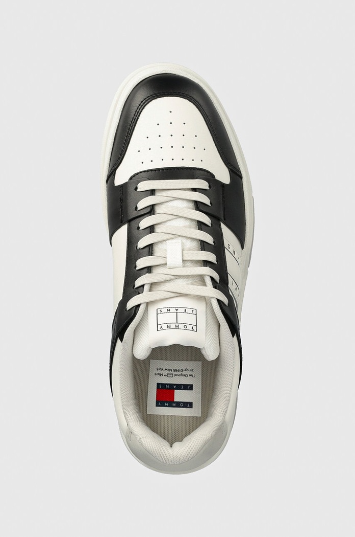 Tommy Jeans sneakersy skórzane THE BROOKLYN LEATHER czarny EM0EM01429