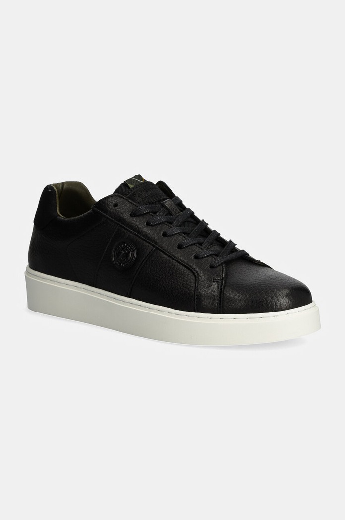Kožené tenisky Barbour Ponting nízký černá MFO0779BK31