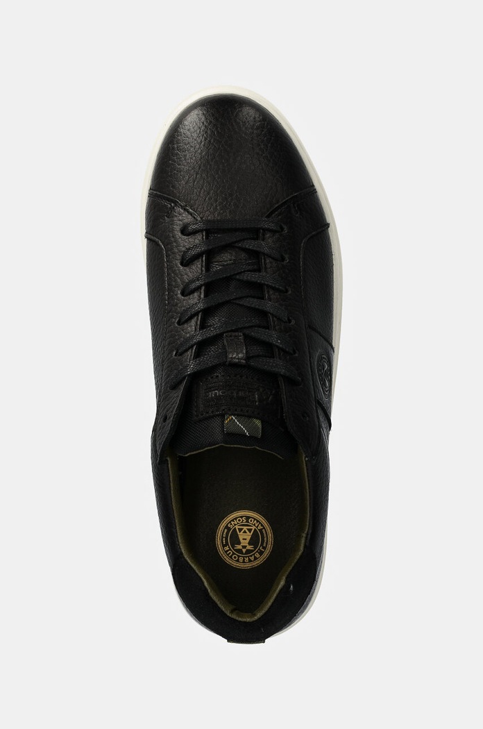 Kožené tenisky Barbour Ponting černá MFO0779BK31