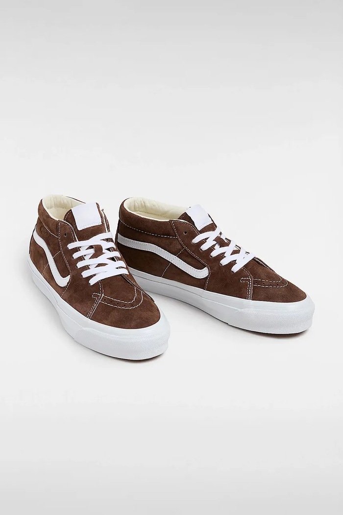 Σουέντ αθλητικά παπούτσια Vans Premium Classics LX Sk8-Mid Reissue 83 VN000CQQDMV1 καφέ AW24