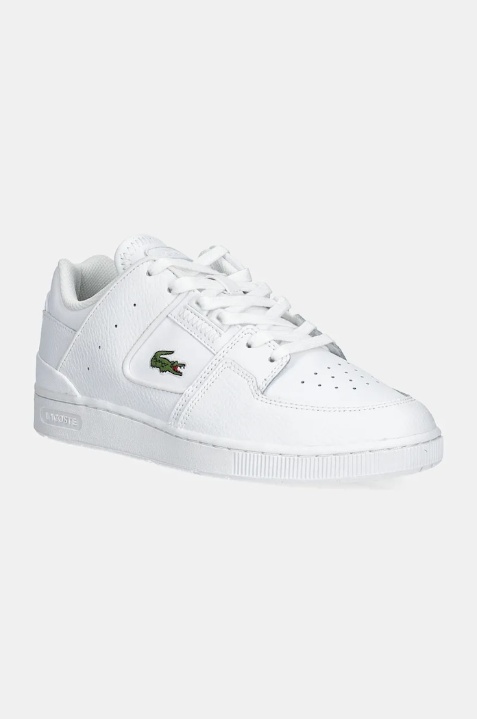 Lacoste sneakers Court Cage faux grain leather white 48SMA0016