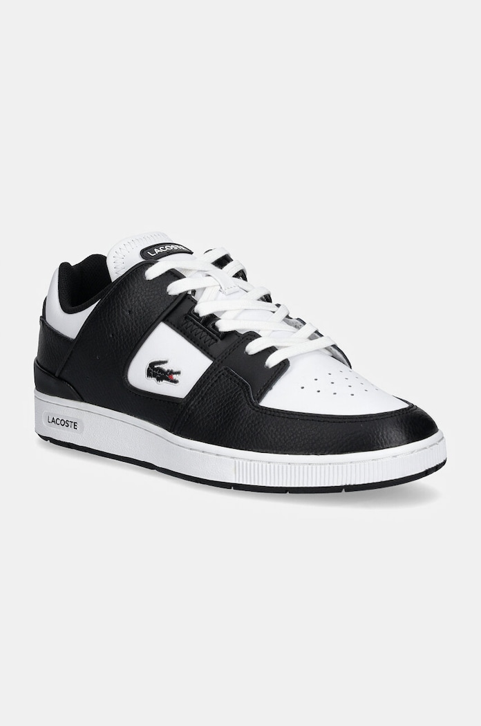 Sneakers Lacoste Court Cage απομίμηση λείου δέρματος μαύρο 48SMA0016