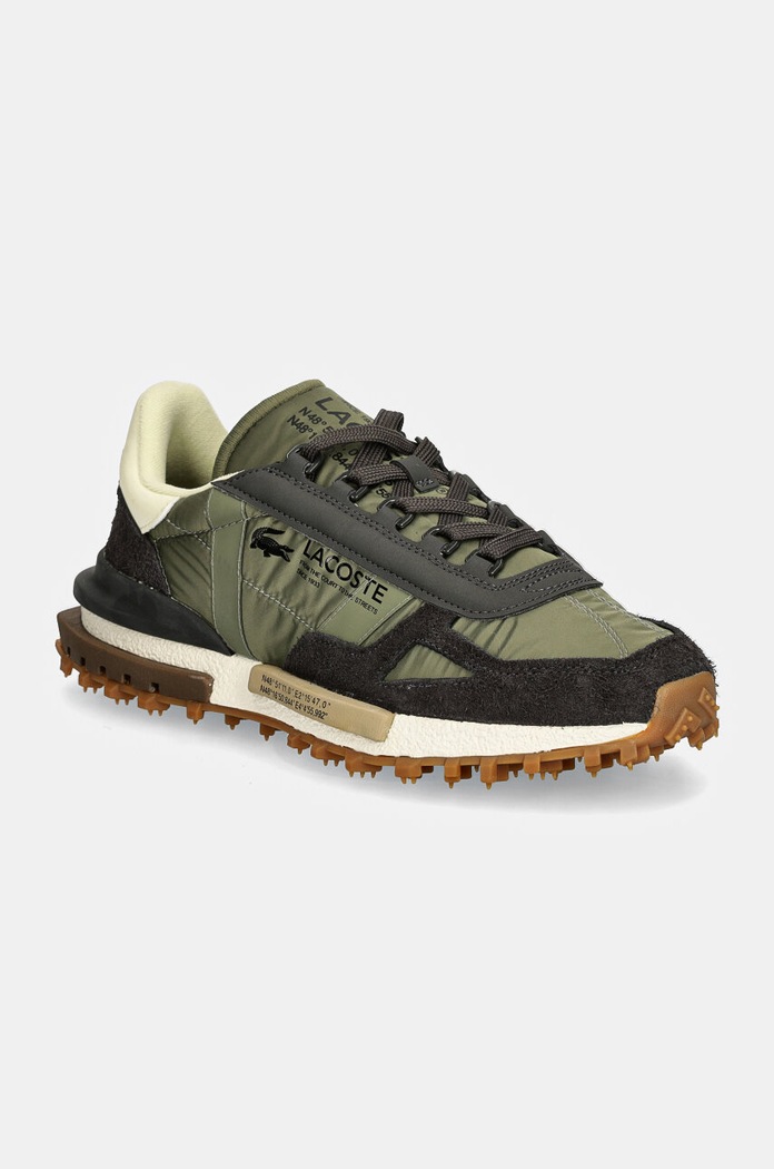 Tenisky Lacoste Elite Active semišová koža zelená 48SMA0050