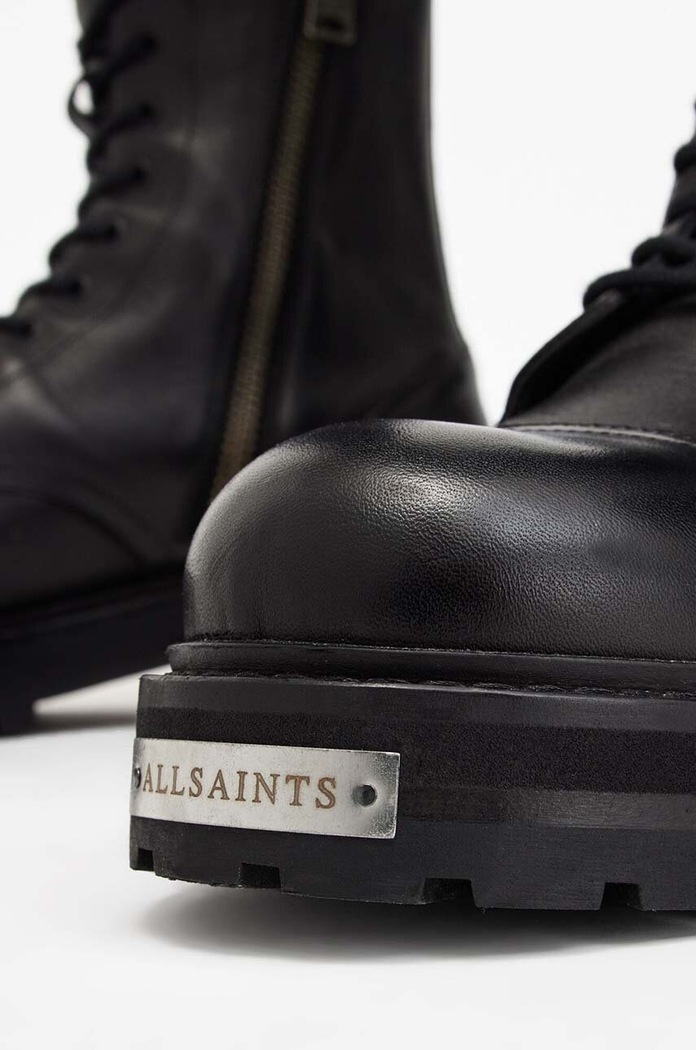 Boty Kožené boty AllSaints Hank Boot M004FB černá