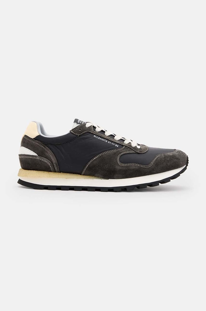 Tenisky AllSaints Rimini Low Top semišová koža sivá M054FB