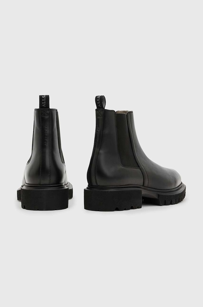AllSaints sztyblety skórzane VINCE BOOT czarny M050FB