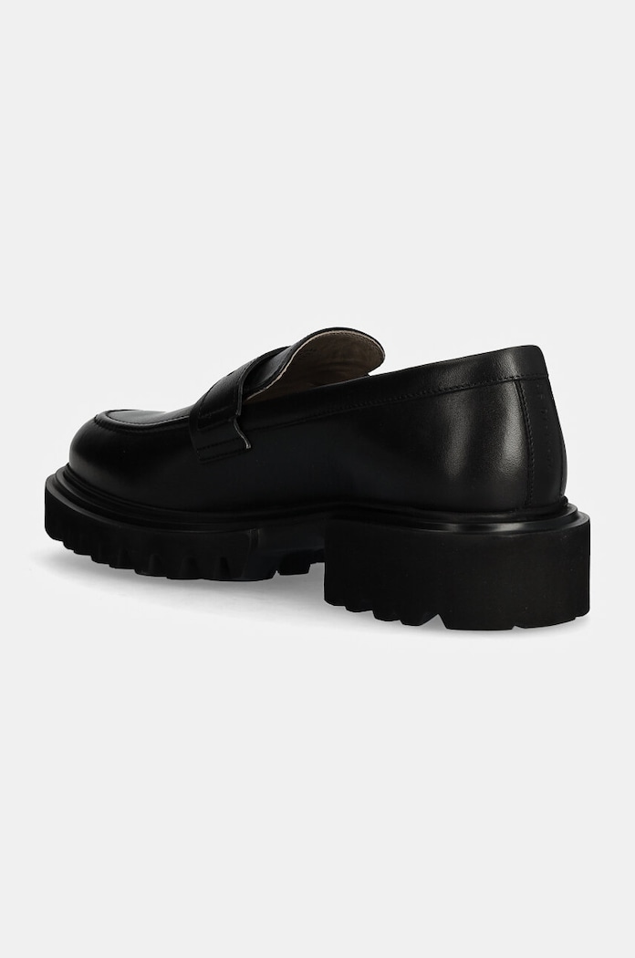 Obuwie AllSaints Mokasyny skórzane Vinni Loafer M051FB czarny