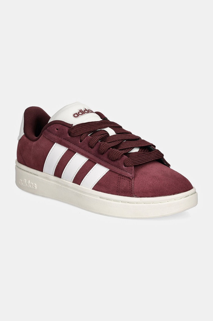 Sneakers boty adidas Grand Court Alpha 00S semišová kůže burgundské IH3845