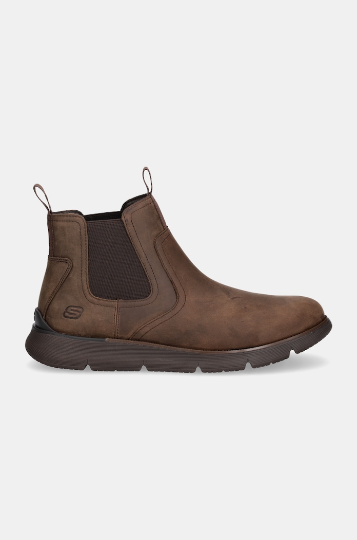 Skechers nubuk chelsea csizma AUGUSTINO PAULO 205227 barna AW25