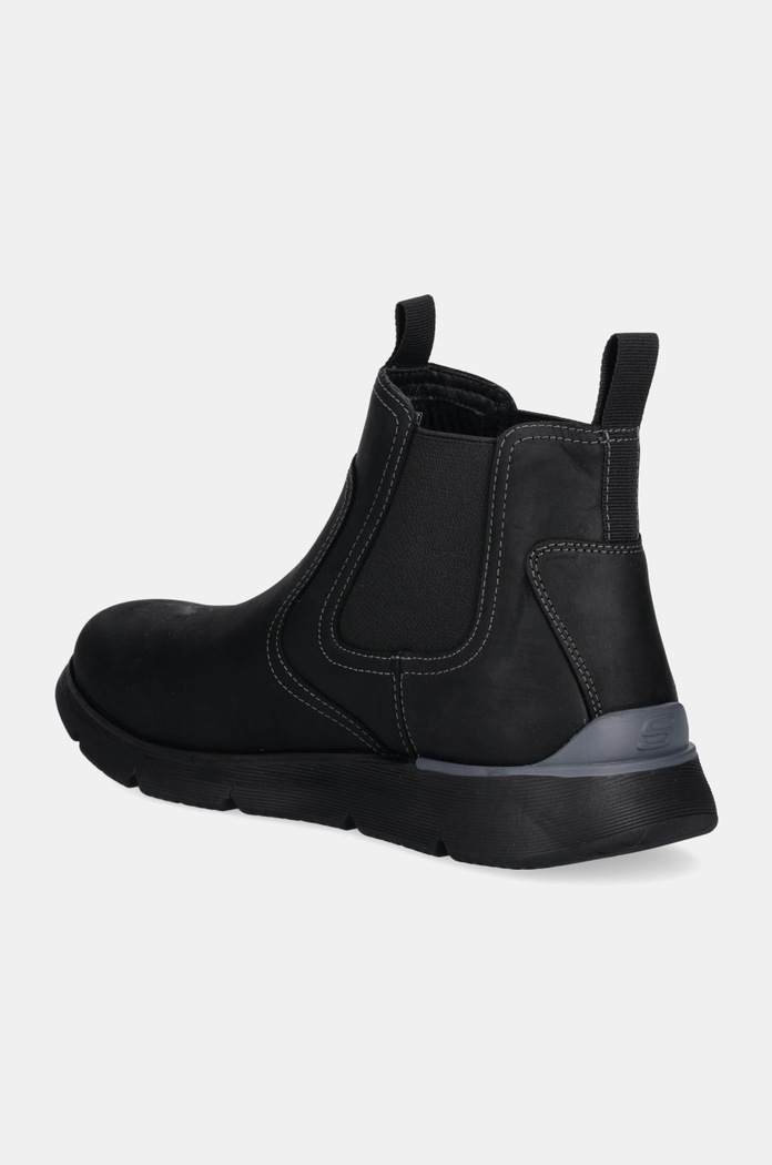 Obuv Nubukové chelsea čižmy Skechers AUGUSTINO PAULO 205227 čierna