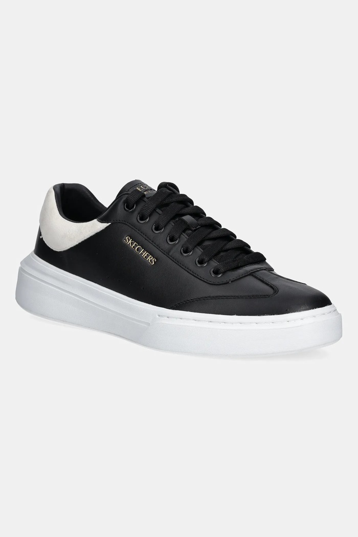Skechers Sneakersy skórzane CORDOVA CLASSIC LIGHTO czarny 232858