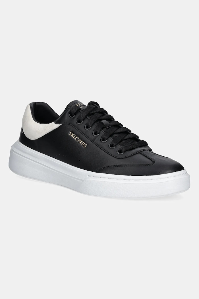 Skechers Sneakersy skórzane CORDOVA CLASSIC LIGHTO czarny 232858