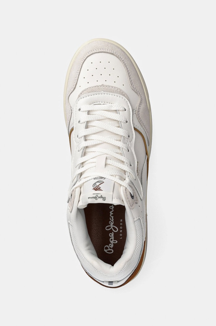 Pepe Jeans sneakers din piele PMS00032 alb PMS00032