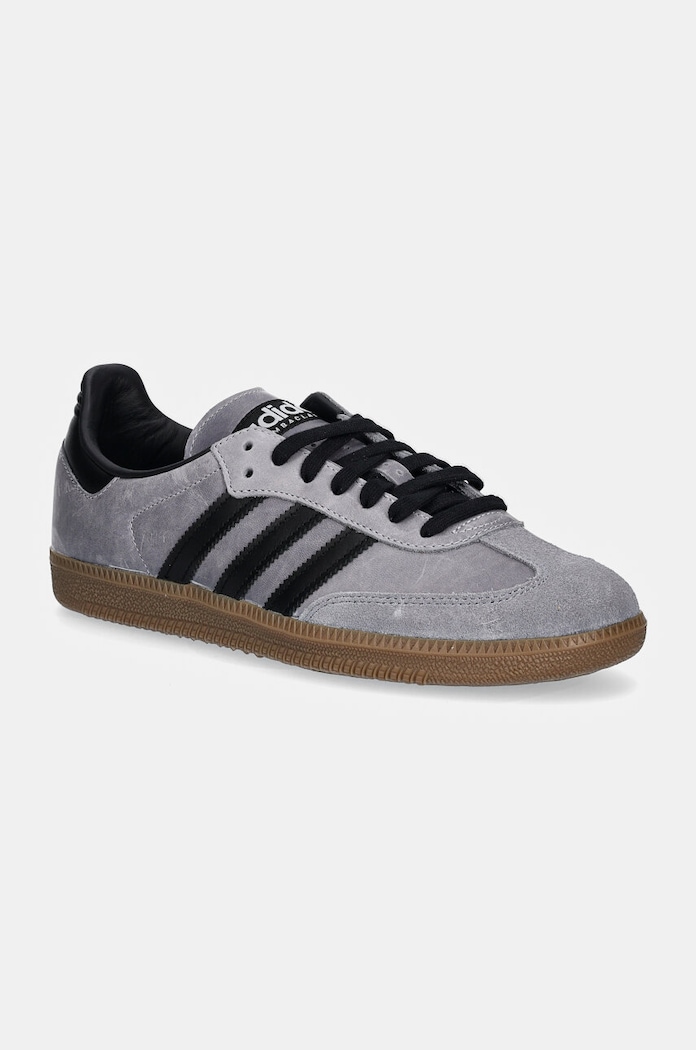 adidas Originals sneakers Samba OG piele întoarsă gri IE9164