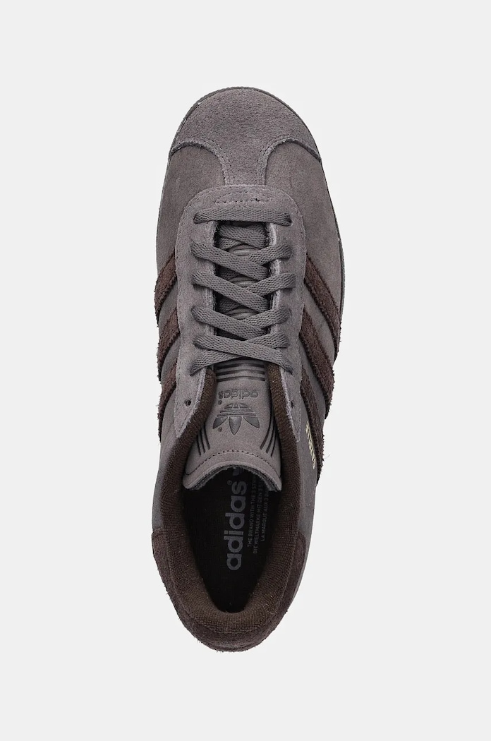 Замшеві кросівки adidas Originals Gazelle сірий IG2097