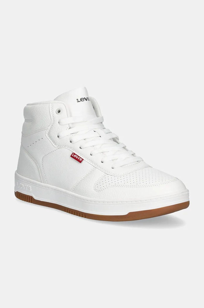 Sneakers boty Levi's DRIVE HIGH vysoký bílá 000EK.0000