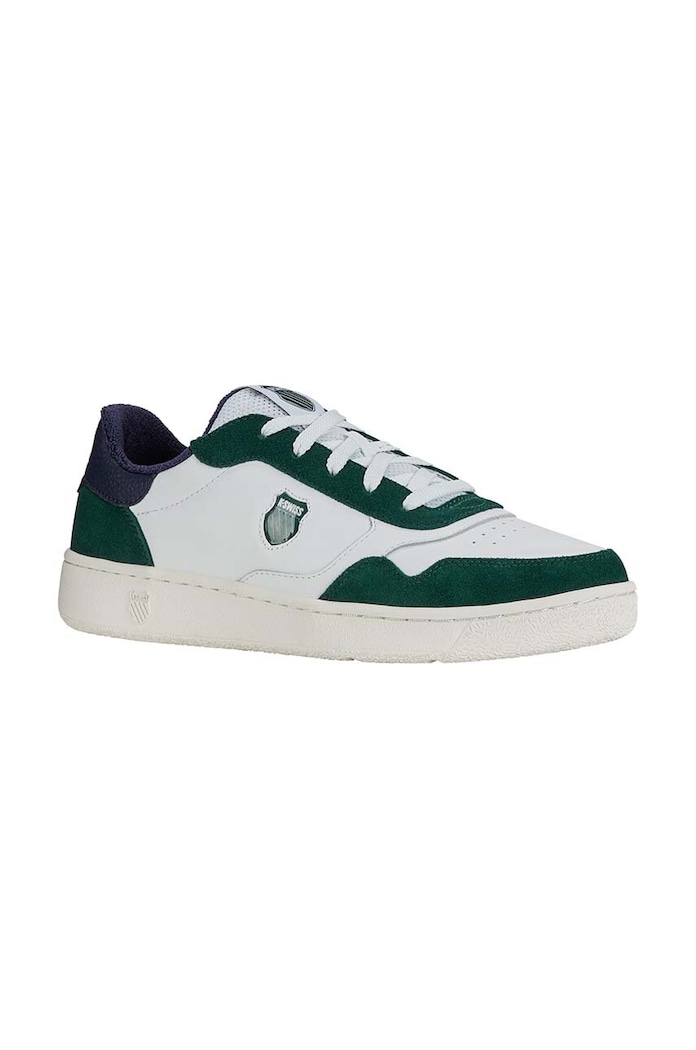 Кожени маратонки K-Swiss SLAMMSHIELD II 04312.378.M зелен AW24