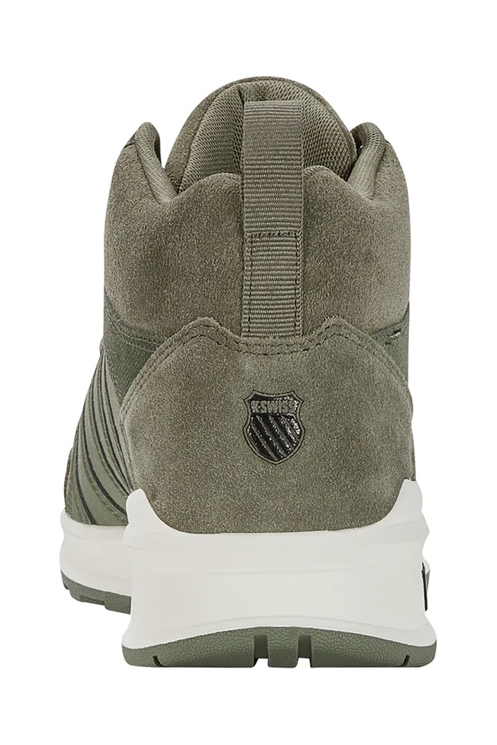 K-Swiss sneakersy skórzane VISTA TRAINER MID WNT zielony 07145.379.M
