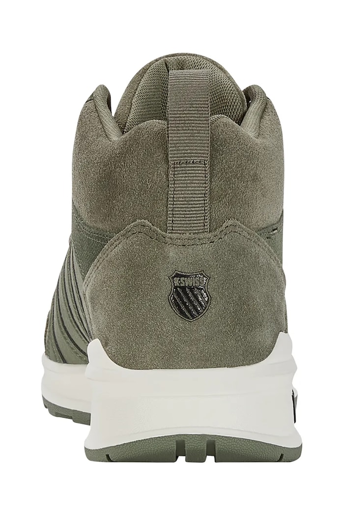 K-Swiss sneakersy skórzane VISTA TRAINER MID WNT zielony 07145.379.M