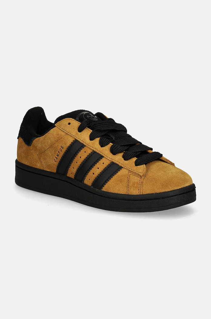 Kožne tenisice adidas Originals Campus 00s zrnata koža crna JH8998