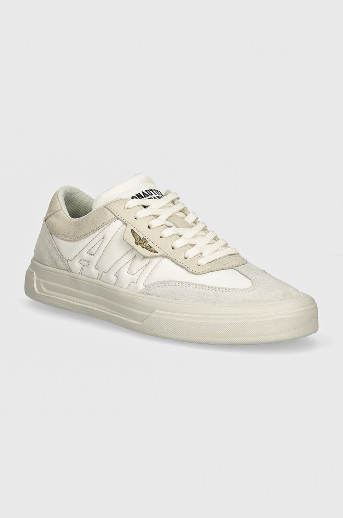Sneakers boty Aeronautica Militare semišová kůže béžová SC264UXPL238
