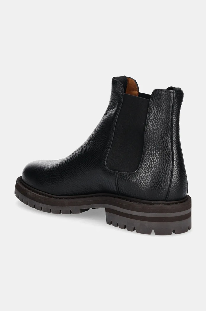 Încălțăminte Common Projects Ghete chelsea de piele Chelsea Workboot in Leather 2447.7547 negru