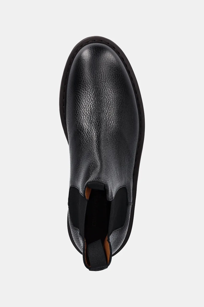 Ghete chelsea de piele Chelsea Workboot in Leather Common Projects 2447.7547 negru