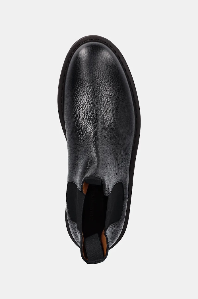 Ghete chelsea de piele Chelsea Workboot in Leather Common Projects 2447.7547 negru