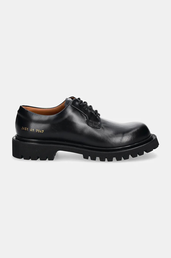 Common Projects leather shoes Chunky Derby 2451.7547 black AW24