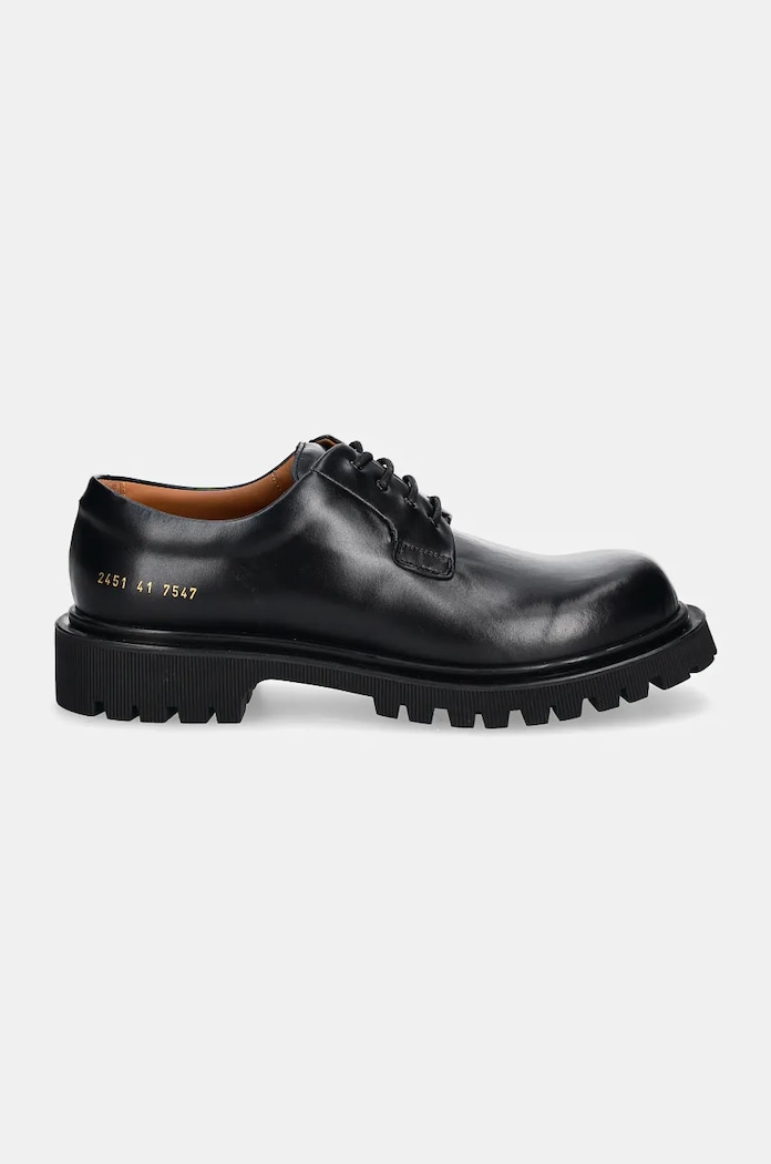 Common Projects leather shoes Chunky Derby 2451.7547 black AW24