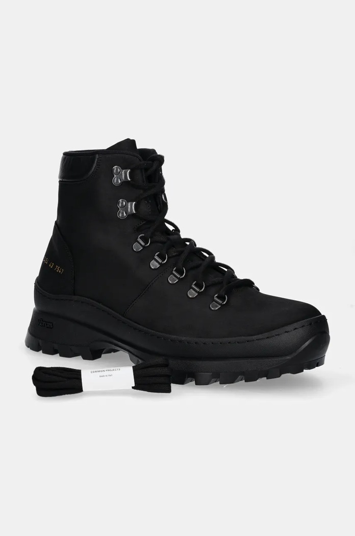 Common Projects leather hiking boots Hiking Boot 2454.7547 black